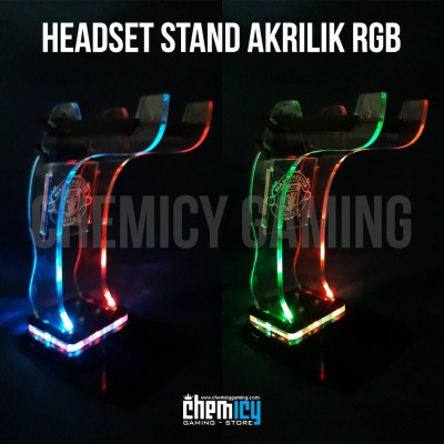 Akrilik Headset Stand RGB LED